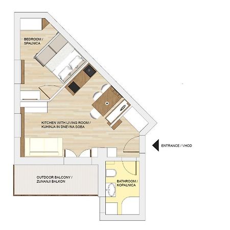 Cozy Apartment In The Heart Of Kranjska Gora Ngoại thất bức ảnh